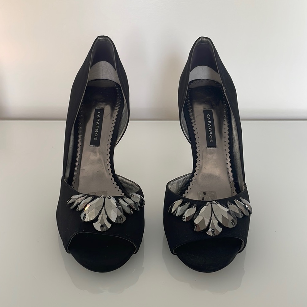 Elegant Black Evening Heels